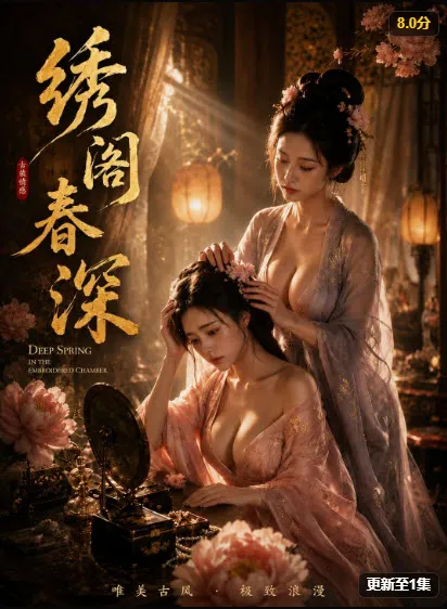 AI漫剧《绣阁春深》封面